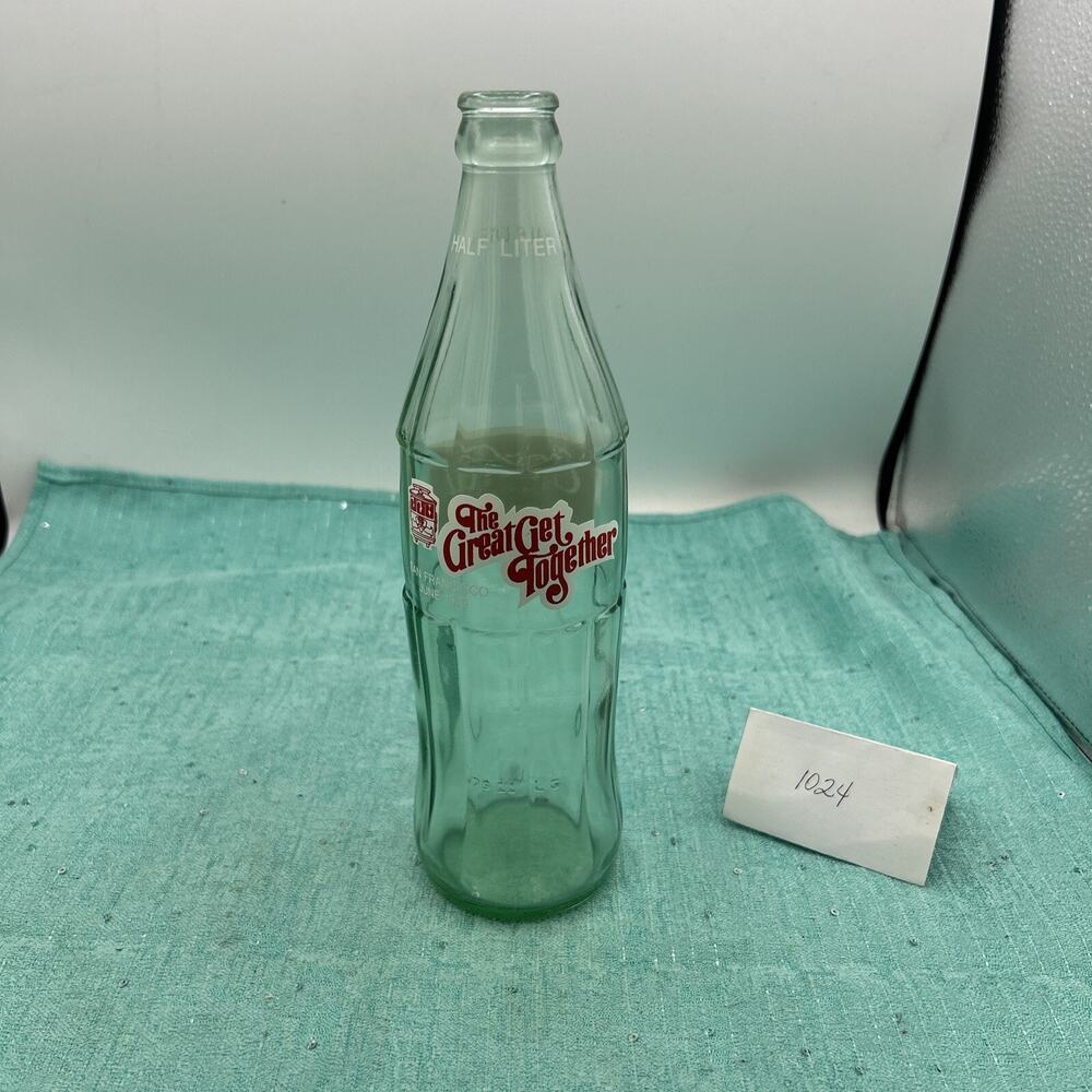 Rare Coca Cola Bottle The Great Get Together San Francisco June 1979 1/2 L